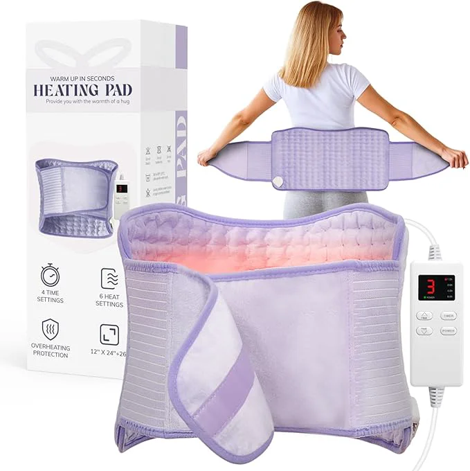 High-Grade Heating Pad for Period Cramps Upgraded Wrap Heating Pad for Back Pain Relief First-Class
