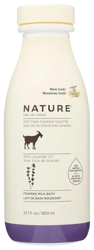 Breathable Nature by Canus Foaming Milk Bath Fresh Canadian Goat Milk Lavender Oil Original