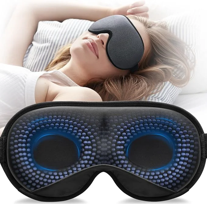 Practical YFONG Weighted Sleep Mask Women Men 3D Eye Mask Blocking Lights Sleeping Mask Excellent