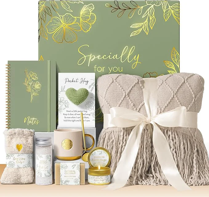 Contemporary Self Care Gifts for Women Get Well Soon Gift Baskets Mothers Day Birthday Artisan