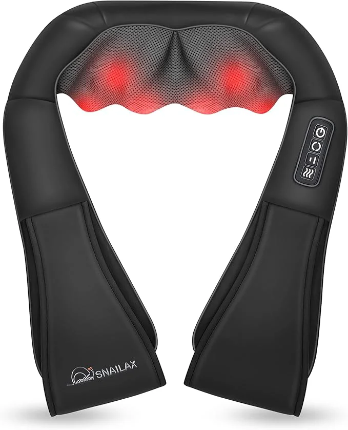 Long-Lasting Snailax Shiatsu Neck and Shoulder Massager Contemporary