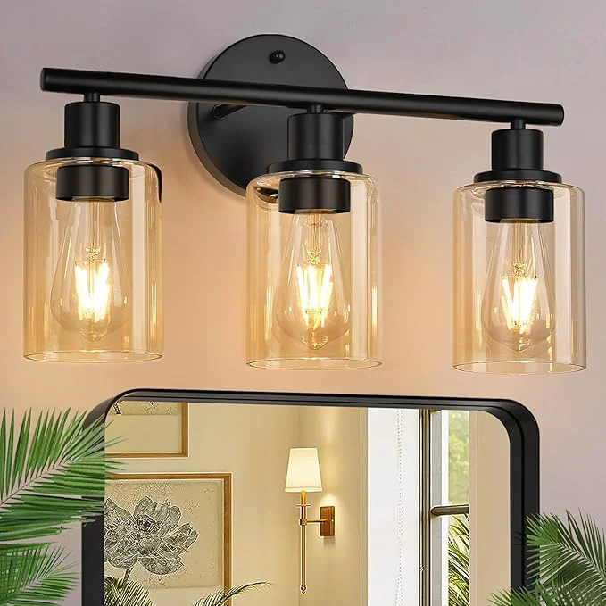 Responsible Zarbitta 3-Light Bathroom Light Fixtures Bathroom Wall Lamp Functional