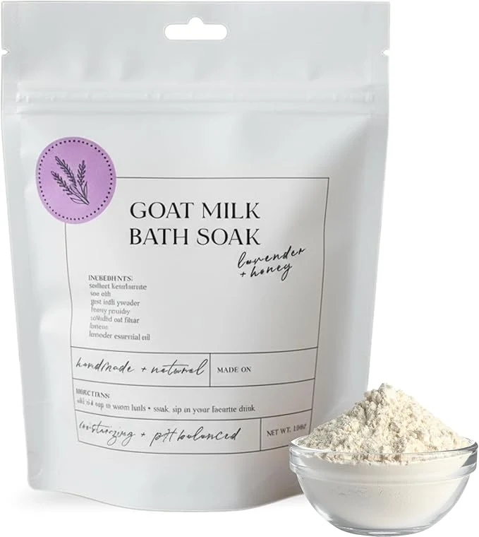Crafted Goat Milk Bath Soak with Colloidal Oatmeal Honey Healthy