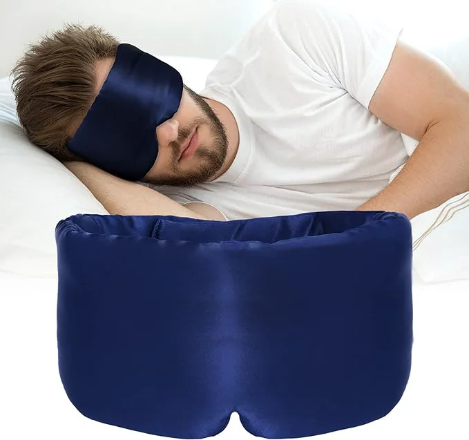 Eco-Friendly Silk Sleep Mask for Women Men Satin ATreebag Eye Sleeping Mask Blindfold Solid