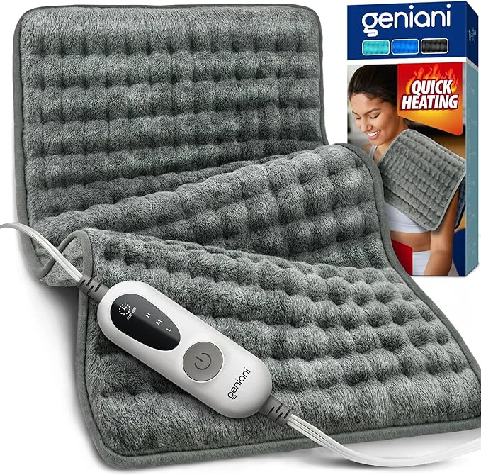 High-Quality GENIANI Electric Heating Pad for Back Pain Cramps Relief Electric Throw Fashionable
