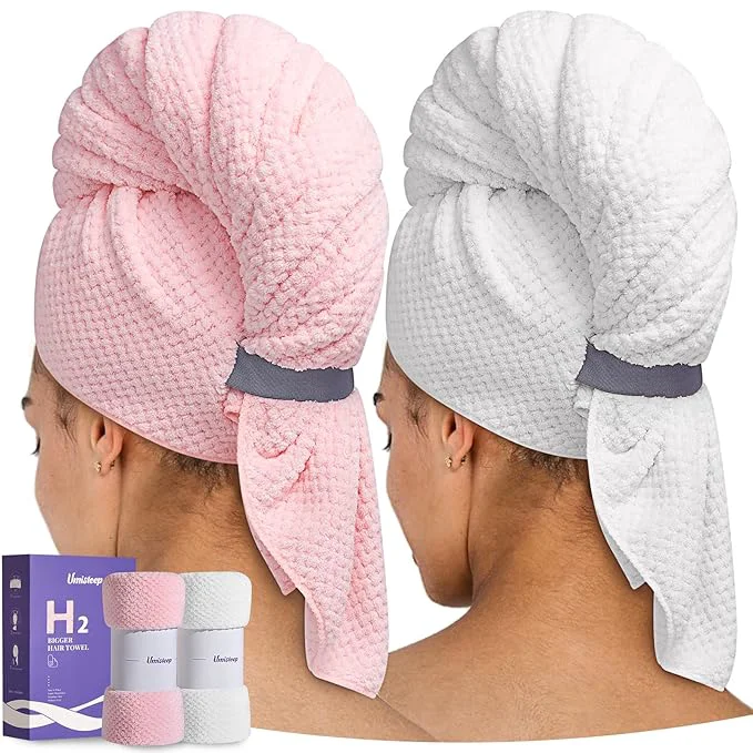 Verified Umisleep Extra Large Microfiber Hair Towel Safe