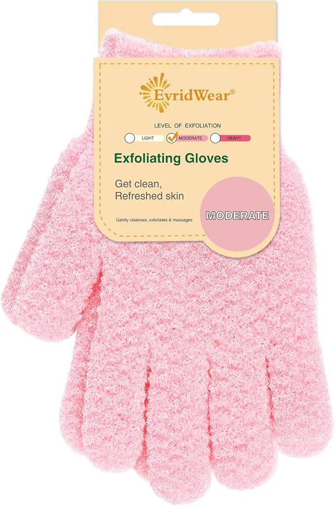 Detailed Evridwear Exfoliating Glove Shower Gloves Exfoliate Dead Skin High-End