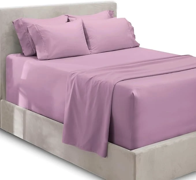 Detailed Hearth amp Harbor Extra Deep Pocket Sheets - Fits Mattress 18-24 Inches Deep - Extra Deep Pocket Twin Sheets Sets - 4 Piece Twin Size - Lavender Dream Trusted