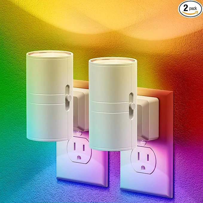 Comfortable JandCase Color Night Light LED Night Lights Plug into Wall Color Changing Prestigious