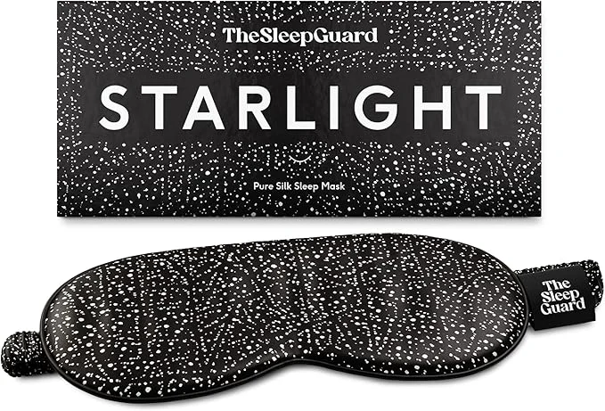 Effective TheSleepGuard Pure Silk Sleep Mask Light Blocking Travel Essentials. Eye Masks Comfortable