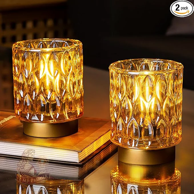 Innovative Battery Operated Table Lamps Timer Mini Crystal Lamp Exclusive