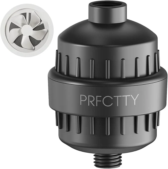 Traditional 25-Stage Shower Filter prevents scale buildup Revitalize Hair Skin Nails Dependable