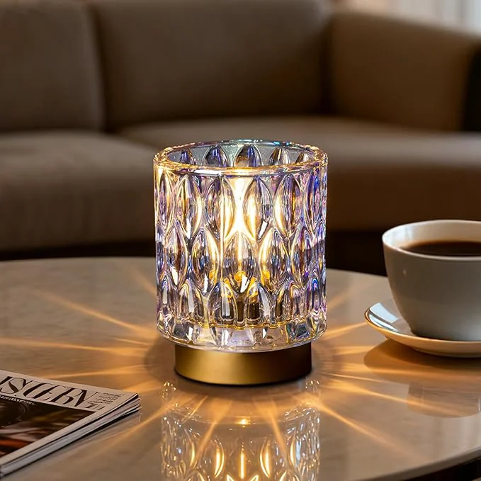 Authentic Battery Operated Table Lamps Timer Mini Crystal Lamp World-Class