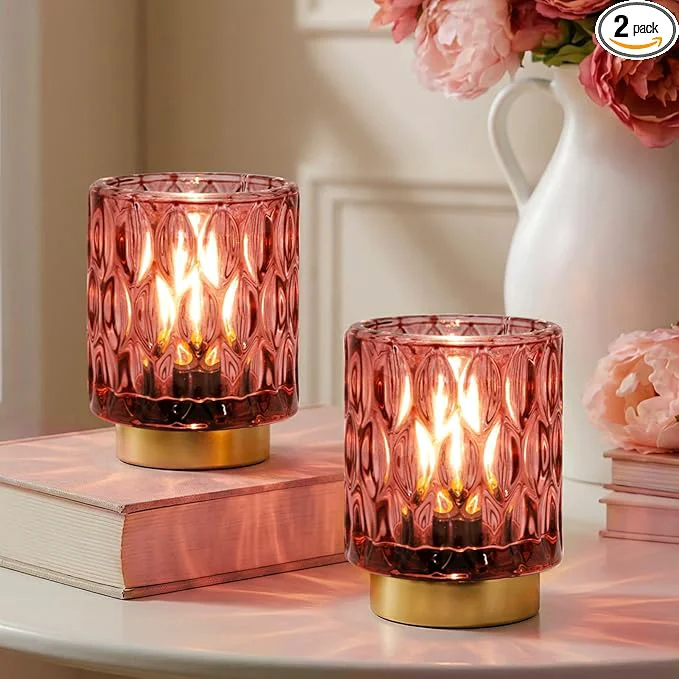 Practical Battery Operated Table Lamps Timer Mini Crystal Lamp Official