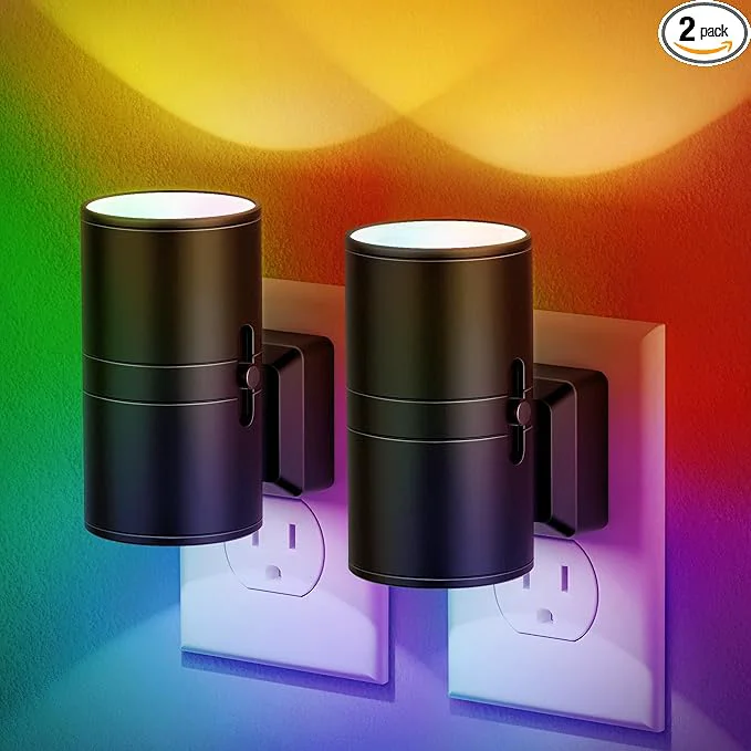 Relaxed JandCase Color Night Light LED Night Lights Plug into Wall Color Changing Secure