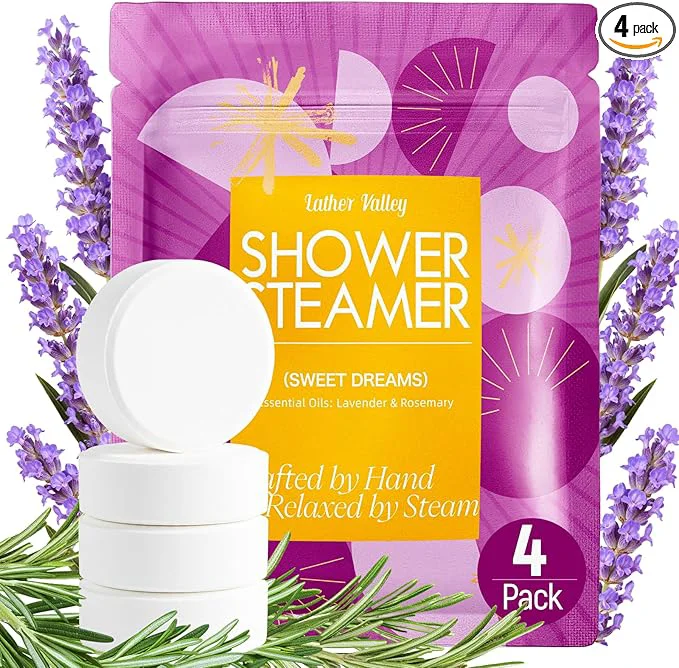 Premium Shower Steamers Aromatherapy Natural Essential Oils Sleep Comfort Soft
