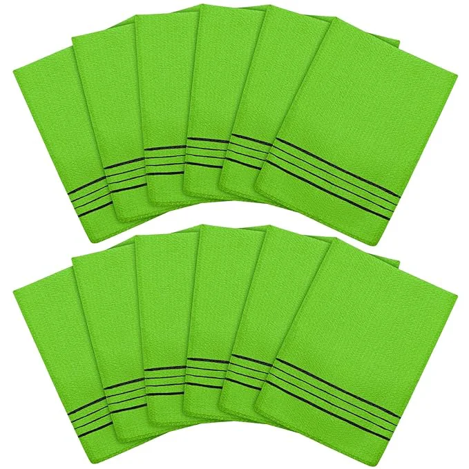 Prestigious Tatuo 12 Pieces Korean Exfoliating Mitt Glove Italy Towel Body Skin Scrubber Specialty