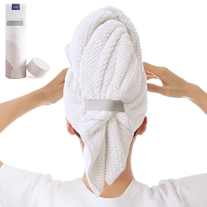 Lightweight Large Microfiber Hair Towel Wrap Efficient
