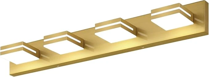Functional SineRise LED Modern Bathroom Vanity Light Fixtures Brass Modern Acrylic Eco-Friendly