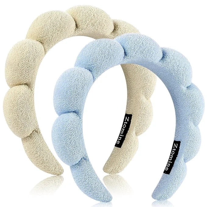 Versatile Ztomine Spa Terry Cloth Headband Combo Pack Artisan