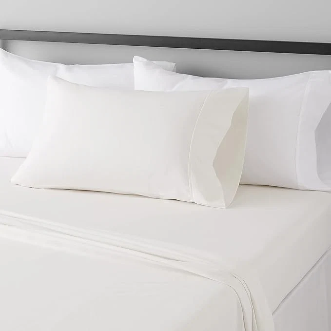 Fine Crafted Basics Lightweight Ultra-Soft Breathable Wrinkle Brushed Microfiber 3 Piece Bed Sheet Set with 14-Inch Deep Pockets Twin XL Cream Solid Fine
