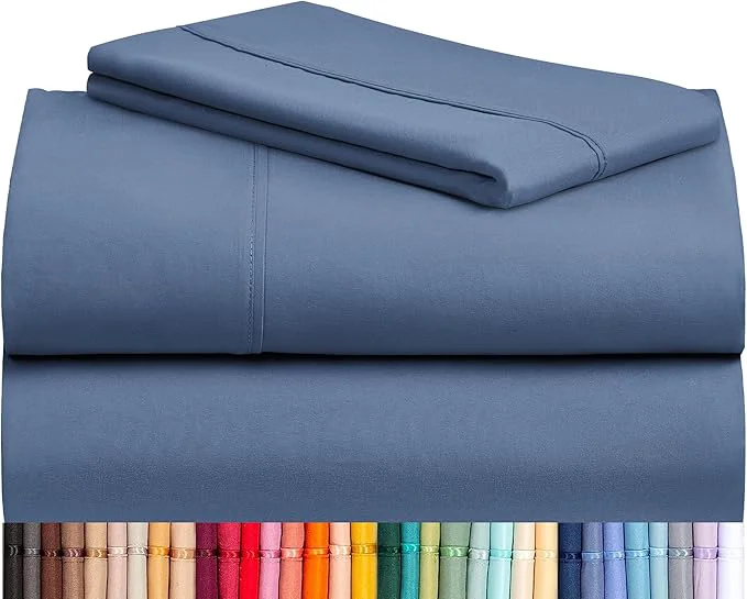 Premium Material LuxClub Twin XL Sheets - Soft Twin Bed Sheets for-Boys-and-Girls-3 PC Deep Pockets 18 quot Eco Friendly Wrinkle -Kids-Fitted Sheets Machine Washable Hotel Bedding Silky Soft - Oxford Twin XL Dependable