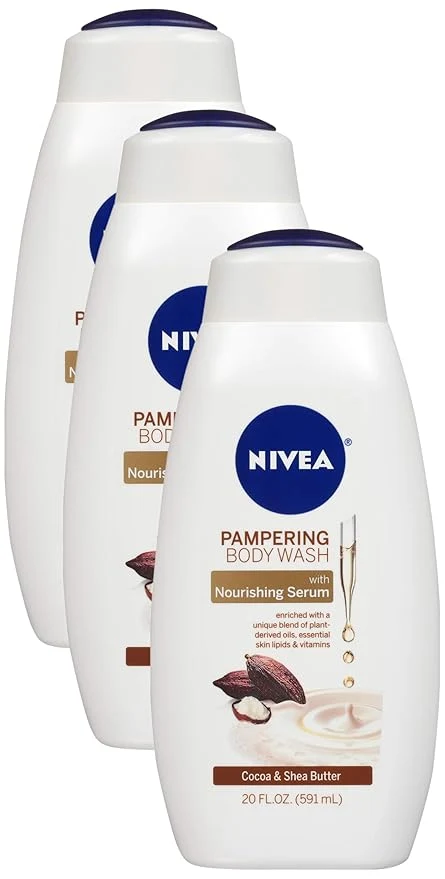 Genuine Nivea Pampering Cocoa and Shea Butter Body Wash Functional