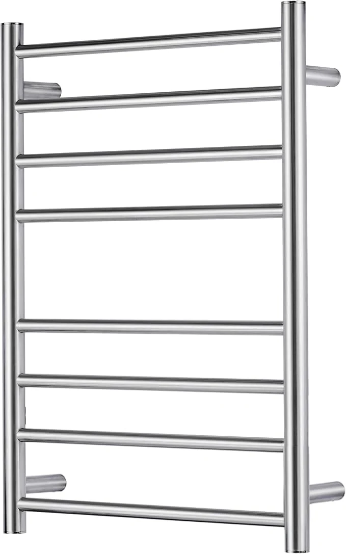 Responsible Towel Warmer Polished Chrome for Bathroom Wall Mounted Drying Rack Plug-in Fashionable