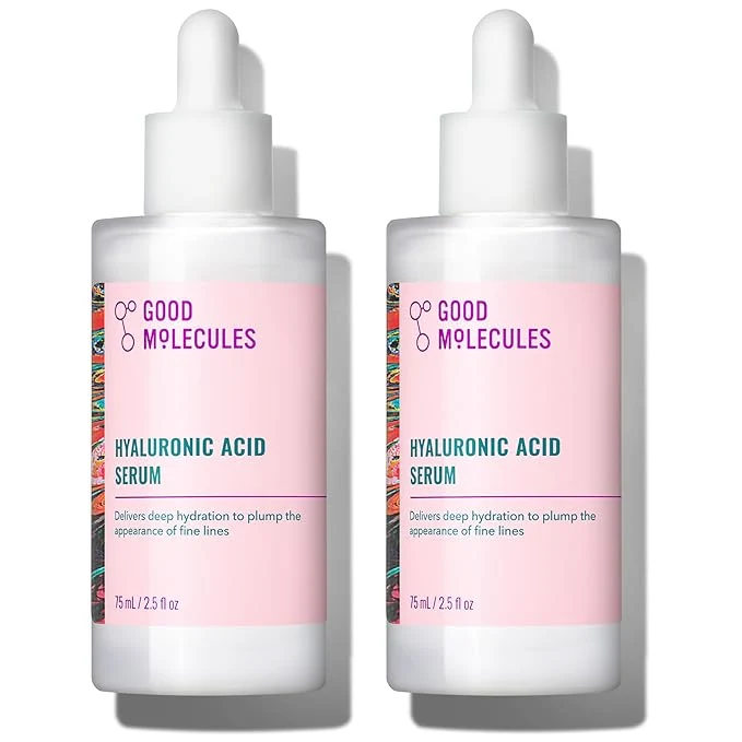 Organic Good Molecules Hyaluronic Acid Serum Pack 2 – 75 ml 2.5 fl oz Each Selected