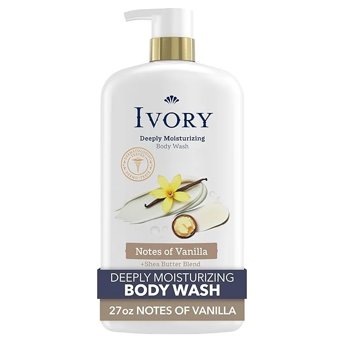 Sustainable Ivory Body Wash Deeply Moisturizing 24hr Nourishing Hydration Soothes Itchy Traditional
