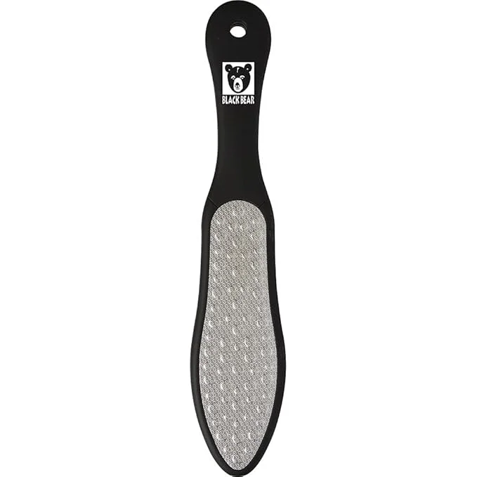 Long-Lasting ForPro Black Bear Stainless Steel Pedicure File Callus Remover Foot File First-Class