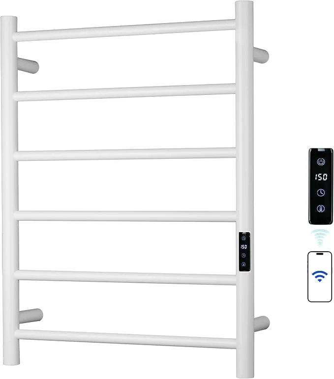 Expertly Made Electric Towel Rack with Voice Control Natural