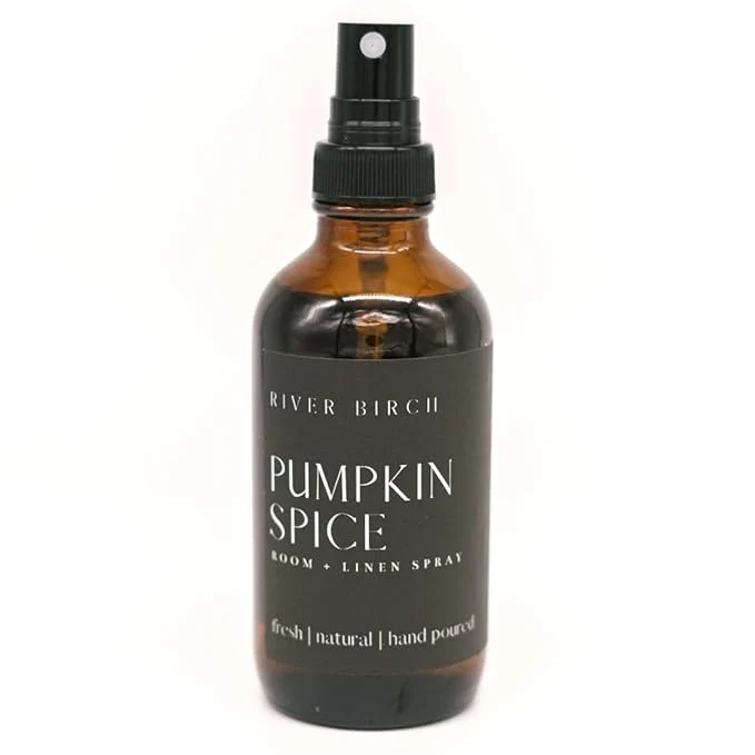 Prestigious River Birch Pumpkin Spice Scented Linen and Room Spray Home Fragrance 4 oz Green
