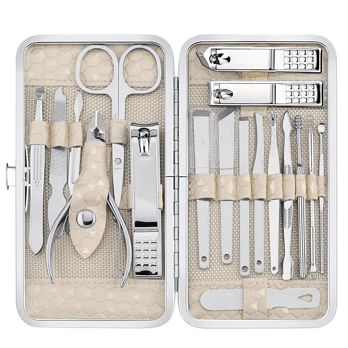 High-End Yougai Nail Clippers set for Men and Womens Gift Manicure Set 18 Pieces Smart