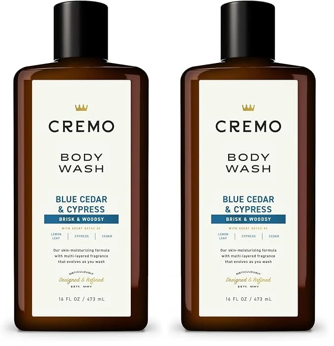 Top-Quality Cremo Body Wash for Men Rich-Lathering Cypress and Cedar 16 Fl Oz Exceptional