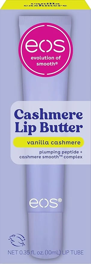 Easy-to-Use eos Cashmere Lip Butter – Vanilla Cashmere Smoothing Lip Mask Moisturizer Safe