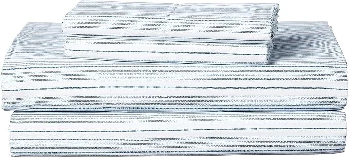 Recyclable Nautica - Queen Sheets Cotton Percale Bedding Set Crisp amp Cool Coastal Home Decor Beaux Stripe Navy Queen Certified