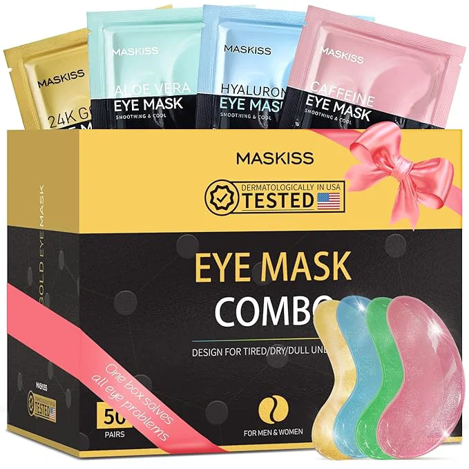 Fast Maskiss Under Eye Patches 24K Gold Hyaluronic Acid Aloe Vera Eye Masks Artisan