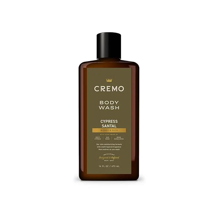 Long-Lasting Cremo Body Wash for Men Rich-Lathering Cypress Santal 16 Fl Oz Fashionable