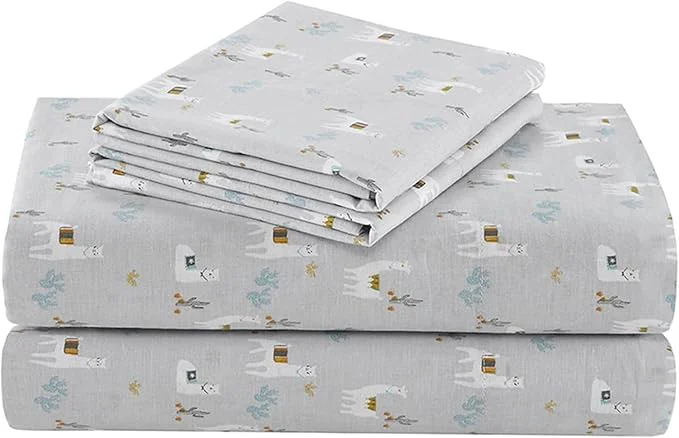 Luxury Comfort Spaces Cotton Sheet Set Breathable Lightweight Soft with 12 quot Elastic Pocket Fits up to 14 quot Mattress All Season Cozy Bedding Matching Pillow Case Twin Lama Multi 3 Piece Smooth