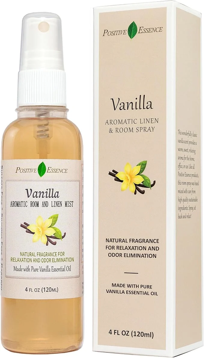 Organic Vanilla Linen and Room Spray Natural Home Fragrance Made Elegant