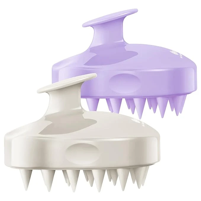 Elite HEETA Hair Scalp Massager Shampoo Brush 2 Pack Soft Silicone Bristles Authentic