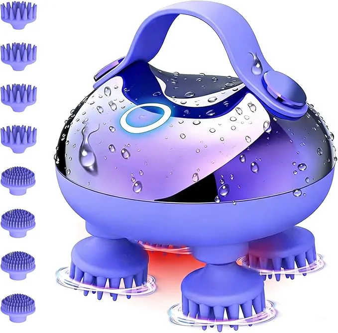Genuine Scalp Massager Electric Portable Scalp Massager Tool Waterproof Head Massage Exclusive