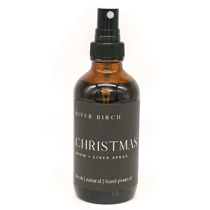 Recyclable River Birch Christmas Scented Linen and Room Spray Home Fragrance 4 oz Trendy