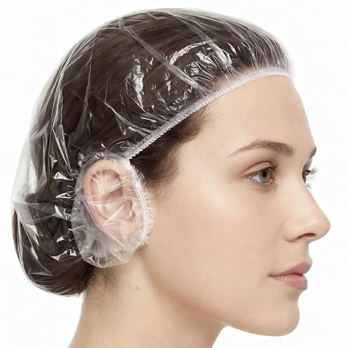 Dependable Qianyu 100 PCS Disposable Shower Caps and 100 PCS Earmuffs Reusable