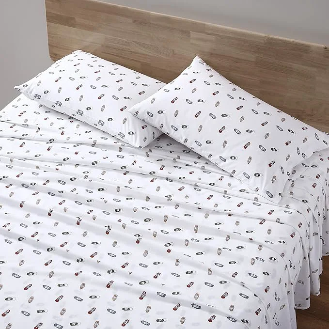Original Design Eddie Bauer - King Sheets Cotton Percale Bedding Set Crisp amp Cool Home Decor Explore Lantern White King Official