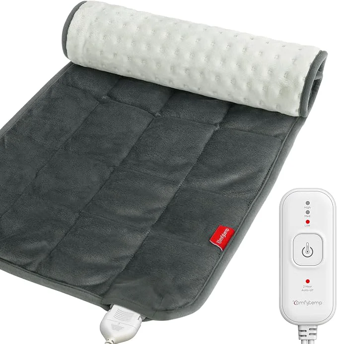 Minimalist Comfytemp Weighted Heating Pad for Back Period FSA Eligible Electric Heat Pad Luxury