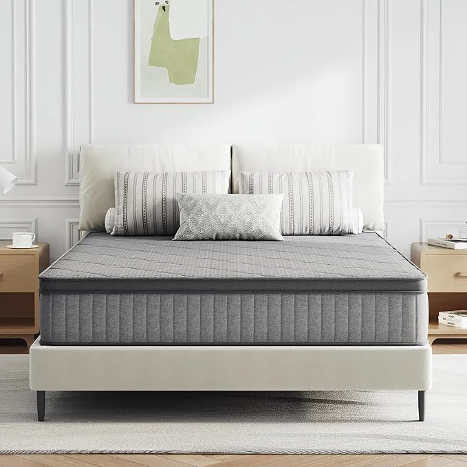 Contemporary Novilla 10 inch Full Size Mattress NanoGEL™ Full Mattress with Smarts™ Coil for Motion Isolation amp Pressure Relief amp Cool Night Sleep Medium Firm Hybrid Mattresses in a Box CertiPUR-US Outstanding