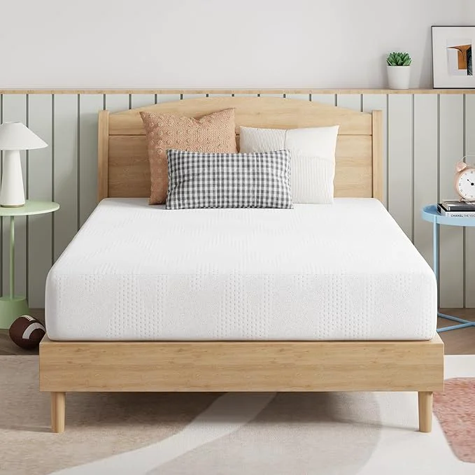 Certified Novilla Full Size Mattress 8 Inch Full Size Mattress in a Box Gel Memory Foam Mattresses with Comfort Foam for Cooling Night Sleep Pressure Relief CertiPUR-US White Next-Generation