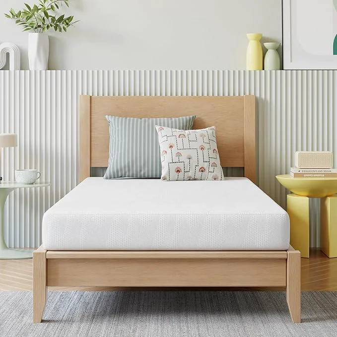 Original Design Novilla Twin Mattress for Kids 5 Inch Twin Bed Mattresses in a Box Gel Memory Foam Mattresses for Cooling Night Sleep Pressure Relief CertiPUR-US White Artisan